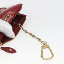 LOUIS VUITTON Vernis Pochette Cle NM Purse Rouge Grunadine M91737 LV Auth 165816-9