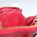 LOUIS VUITTON Vernis Pochette Cle NM Purse Rouge Grunadine M91737 LV Auth 165816-12