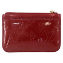 LOUIS VUITTON Vernis Pochette Cle NM Purse Rouge Grunadine M91737 LV Auth 165816-2