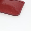 LOUIS VUITTON Vernis Pochette Cle NM Purse Rouge Grunadine M91737 LV Auth 165816-7