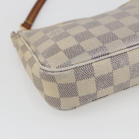 LOUIS VUITTON Damier Azur Pochette Accessoires Pouch N51986 LV Auth 165817