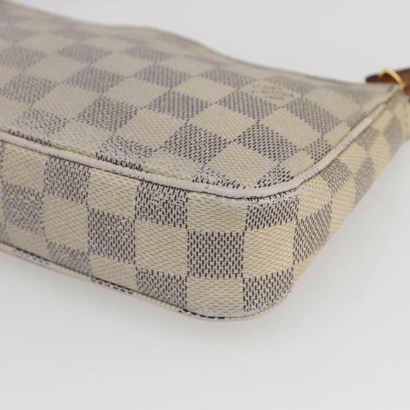 LOUIS VUITTON Damier Azur Pochette Accessoires Pouch N51986 LV Auth 165817