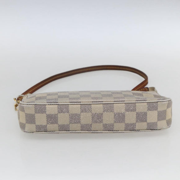 LOUIS VUITTON Damier Azur Pochette Accessoires Pouch N51986 LV Auth 165817