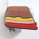 LOEWE Anagram Fragment Case Card Case Leather Multicolor Auth 165822-8