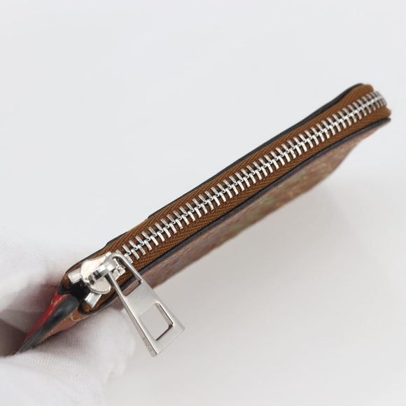 LOEWE Anagram Fragment Case Card Case Leather Multicolor Auth 165822