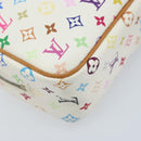LOUIS VUITTON Monogram Multicolor Trousse Wapity Pouch White M58033 Auth 165823V-16