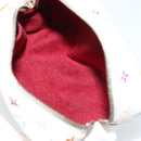 LOUIS VUITTON Monogram Multicolor Trousse Wapity Pouch White M58033 Auth 165823V-10
