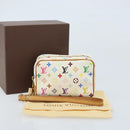 LOUIS VUITTON Monogram Multicolor Trousse Wapity Pouch White M58033 Auth 165823V-12