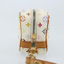 LOUIS VUITTON Monogram Multicolor Trousse Wapity Pouch White M58033 Auth 165823V-4