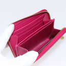 LOUIS VUITTON Vernis Ikat Flower Zippy Coin Purse Rose Andian M90030 Auth 165824-10