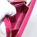 LOUIS VUITTON Vernis Ikat Flower Zippy Coin Purse Rose Andian M90030 Auth 165824-11