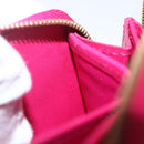 LOUIS VUITTON Vernis Ikat Flower Zippy Coin Purse Rose Andian M90030 Auth 165824-12