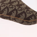 Christian Dior Trotter Canvas Saddle Coin Purse Beige Auth 165825-12