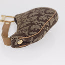 Christian Dior Trotter Canvas Saddle Coin Purse Beige Auth 165825-5