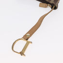 Christian Dior Trotter Canvas Saddle Coin Purse Beige Auth 165825-7