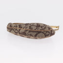 Christian Dior Trotter Canvas Saddle Coin Purse Beige Auth 165825-8