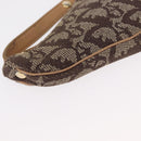 Christian Dior Trotter Canvas Saddle Coin Purse Beige Auth 165825-9