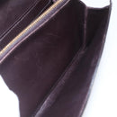 LOUIS VUITTON Monogram Vernis Rayure Zippy Wallet Amarante M91717 LV Auth 165826-18