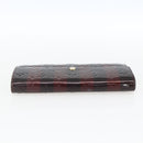 LOUIS VUITTON Monogram Vernis Rayure Zippy Wallet Amarante M91717 LV Auth 165826-6