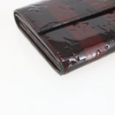 LOUIS VUITTON Monogram Vernis Rayure Zippy Wallet Amarante M91717 LV Auth 165826-9