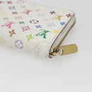 LOUIS VUITTON Monogram Multicolor Zippy Portemonnee Wit M93741 Auth 165828-15
