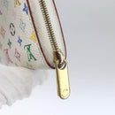 LOUIS VUITTON Monogram Multicolor Zippy Portemonnee Wit M93741 Auth 165828-8