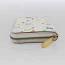 LOUIS VUITTON Monogram Multicolor Zippy Portemonnee Wit M93741 Auth 165828-3