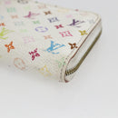 LOUIS VUITTON Monogram Multicolor Zippy Portemonnee Wit M93741 Auth 165828-7