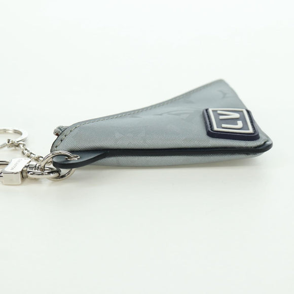 LOUIS VUITTON Monogram Satellite Porte Cles Charm Silber MP2217 LV Auth 165831M