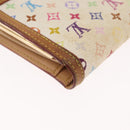 LOUIS VUITTON Multicolor Portefeuille Viennois Wallet White M92987 Auth 165833-15