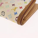 LOUIS VUITTON Multicolor Portefeuille Viennois Wallet White M92987 Auth 165833-16