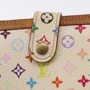 LOUIS VUITTON Multicolor Portefeuille Viennois Wallet White M92987 Auth 165833-17