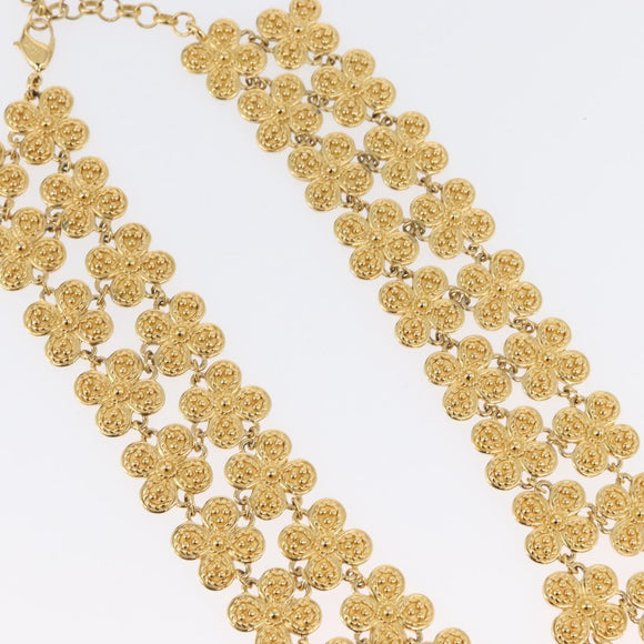 Christian Dior Necklace metal Gold Tone Auth 165838SAV