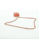 CHANEL AirPods Case Neck Pouch Raffia Red Gold CC Auth 165839SAM-7