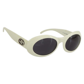 GUCCI Interlocking Sunglasses plastic Ivory Auth 165840