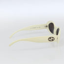 GUCCI Interlocking Sunglasses plastic Ivory Auth 165840-4