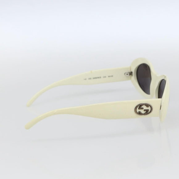 GUCCI Interlocking Sunglasses plastic Ivory Auth 165840