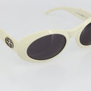 GUCCI Interlocking Sunglasses plastic Ivory Auth 165840-6