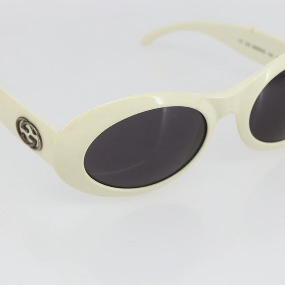 GUCCI Interlocking Sunglasses plastic Ivory Auth 165840