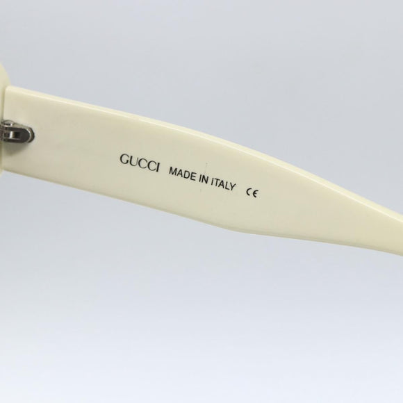GUCCI Interlocking Sunglasses plastic Ivory Auth 165840