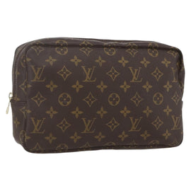 LOUIS VUITTON Monogram Trousse Toilette 28 Clutch Bag M47522 LV Auth 165844