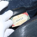 GUCCI GG Supreme Sherry Line Boston Bag PVC Navy Gold 40 02 006 Auth 165856-12