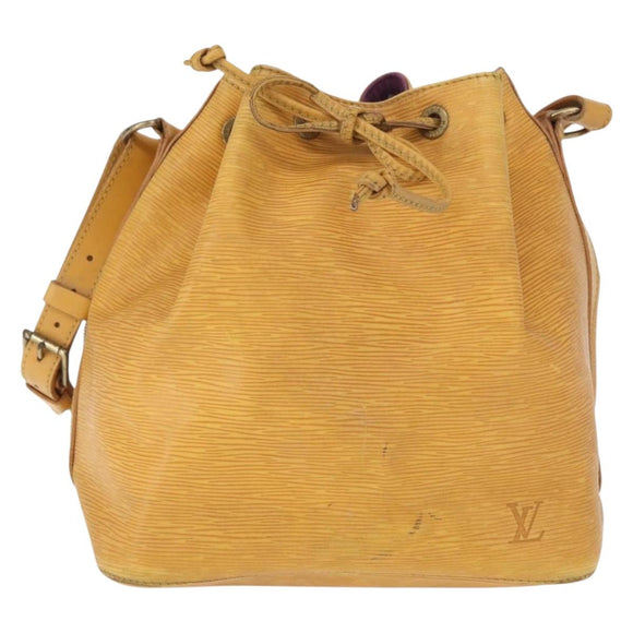LOUIS VUITTON Epi Petit Noe Shoulder Bag Yellow M44109 LV Auth 165857