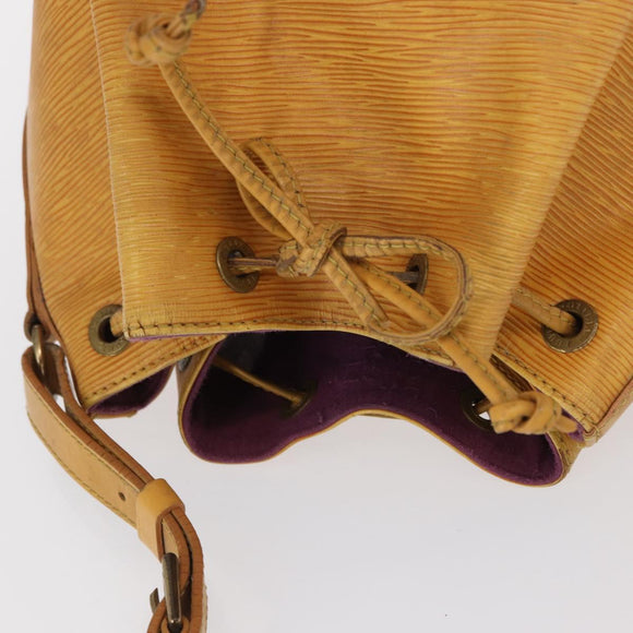 LOUIS VUITTON Epi Petit Noe Shoulder Bag Yellow M44109 LV Auth 165857