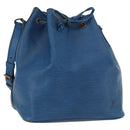 LOUIS VUITTON Epi Petit Noe Shoulder Bag Blue M44105 LV Auth 165858-1