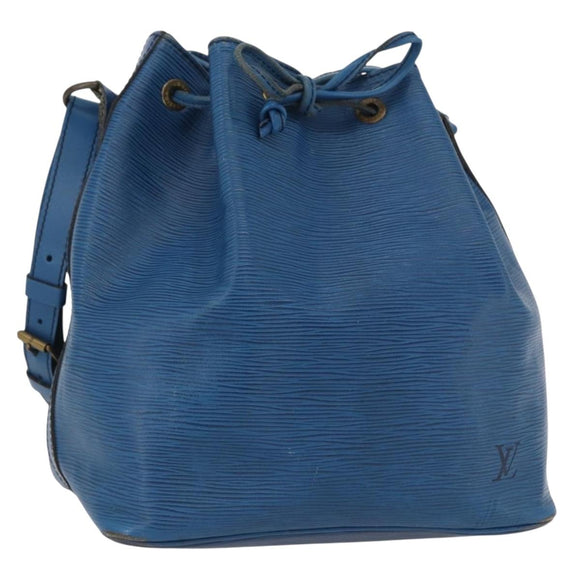 LOUIS VUITTON Epi Petit Noe Shoulder Bag Blue M44105 LV Auth 165858
