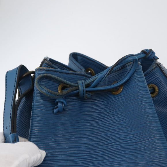 LOUIS VUITTON Epi Petit Noe Shoulder Bag Blue M44105 LV Auth 165858