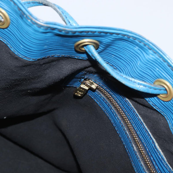 LOUIS VUITTON Epi Petit Noe Shoulder Bag Blue M44105 LV Auth 165858