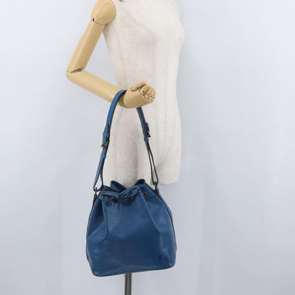 LOUIS VUITTON Epi Petit Noe Shoulder Bag Blue M44105 LV Auth 165858