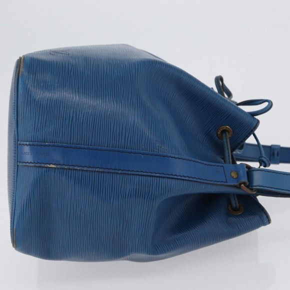 LOUIS VUITTON Epi Petit Noe Shoulder Bag Blue M44105 LV Auth 165858